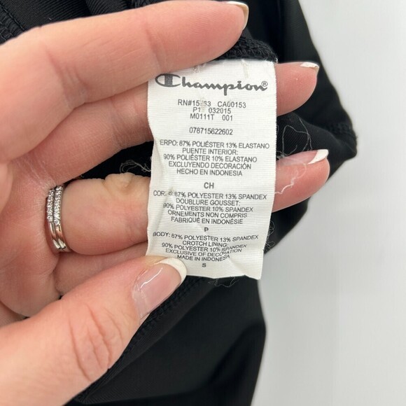 CHAMPION Gear Black Cropped Workout Leggings Size Small - Picture 7 of 7